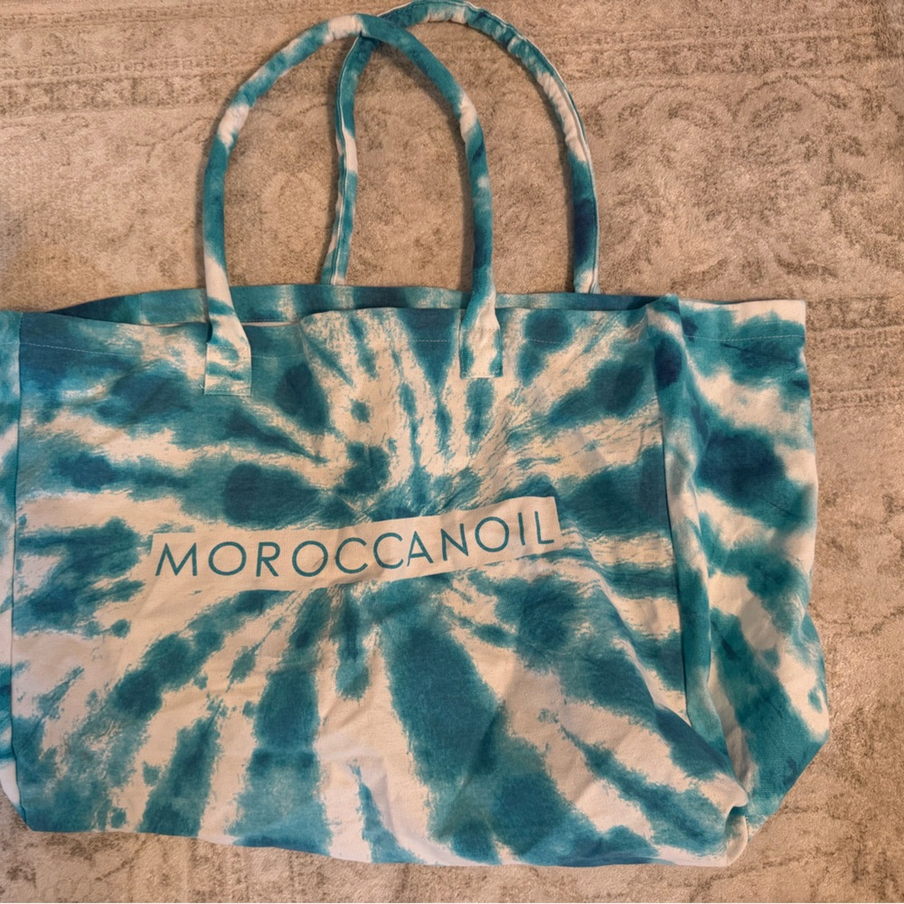 Moroccanoil Blue Spiral Tote Bag